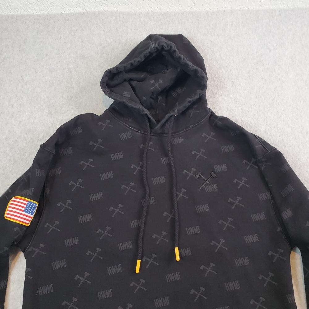 All American Roughneck Hoodie Men's Med Axe & Sledge Sweatshirt Here To Work